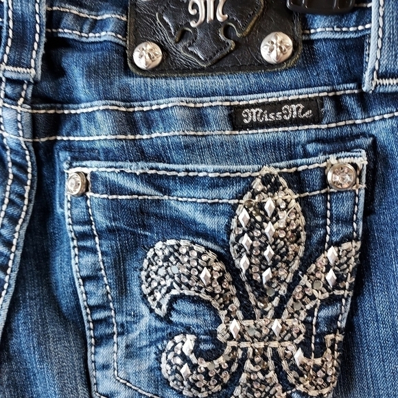 Miss Me jeans size 27 skinny Ins31 style JV817252 - Picture 11 of 15